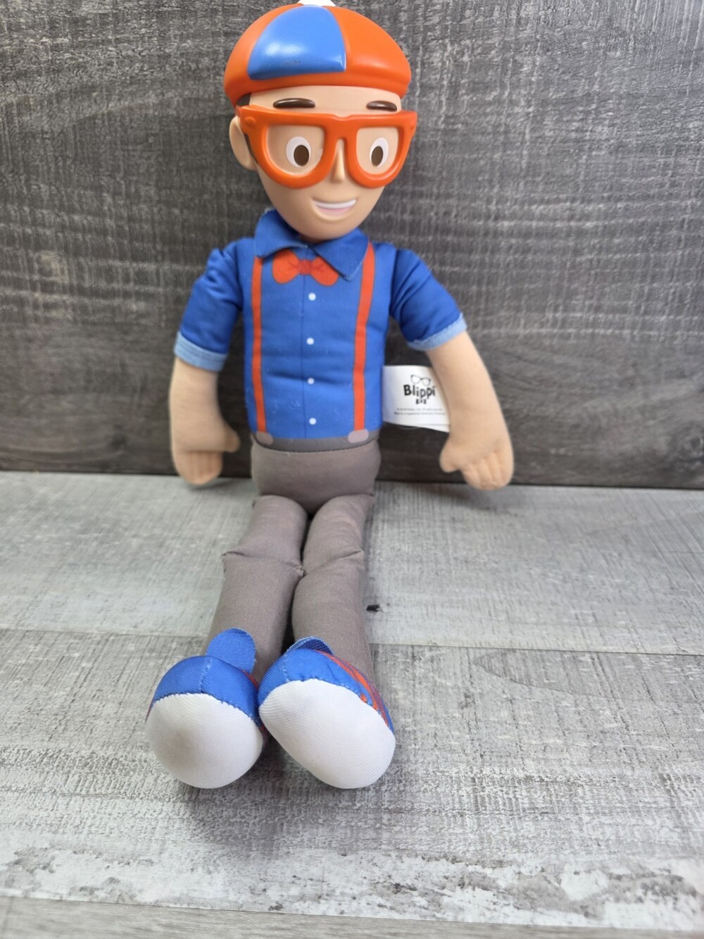 Blippi My Buddy 16" Talking Doll Plush Toy Soft Body Plastic Head Working g6